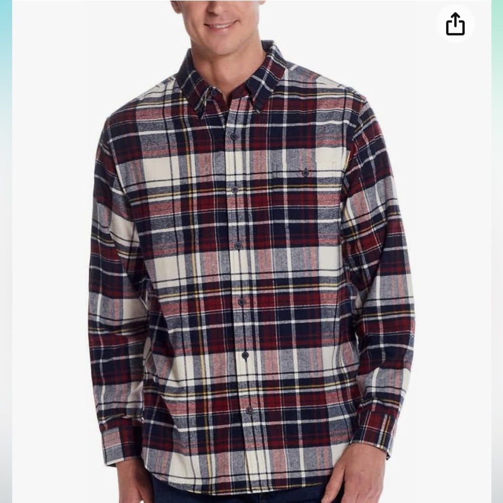 Weatherproof Vintage Mens Flannel Shirt -Size-Large